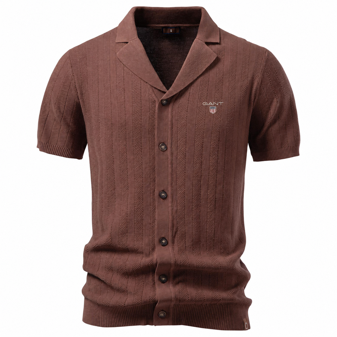 GANT® Elliot Stickad Kortärmad Skjorta