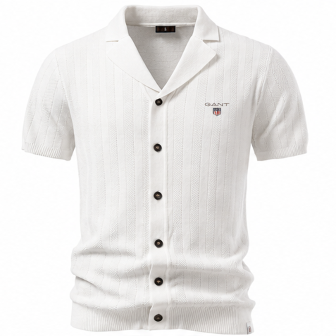 GANT® Elliot Stickad Kortärmad Skjorta