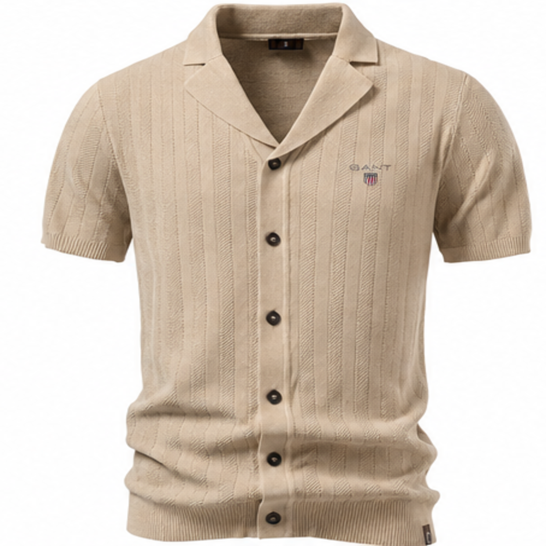 GANT® Elliot Stickad Kortärmad Skjorta