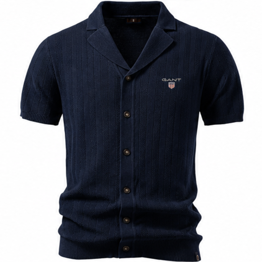 GANT® Elliot Stickad Kortärmad Skjorta