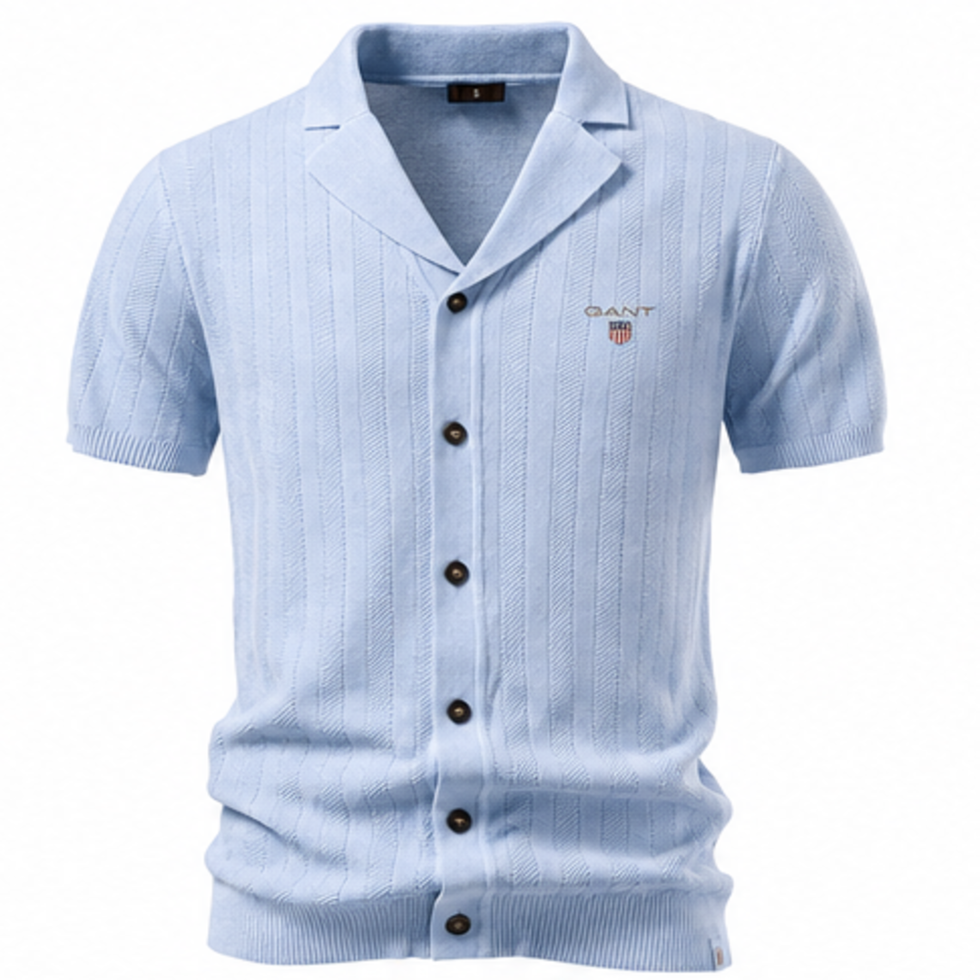 GANT® Elliot Stickad Kortärmad Skjorta